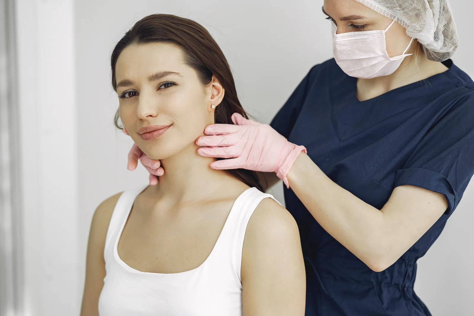 Skin assessment before a peel session